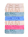THE LITTLE LOOKERS 6-Piece Soft Terry Cotton Hankeys/Washcloth/Face Towels for Newborn Babies/Infants