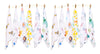 THE LITTLE LOOKERS 12-Piece Soft Organic Cotton Muslin Newborn Face Towels/Washcloths in Cute Random Prints