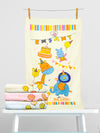 THE LITTLE LOOKERS® Towel for Newborn/ Baby/ Kids| Super Soft Baby Bath Towel Set for Infants/ Bathing Accessories| Pink,Blue & Lemon