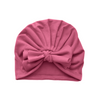 THE LITTLE LOOKERS Unisex Soft Hosiery Turban Bow Knot Cap, Baby Headwear | Suitable for 3 to 18 Months Baby