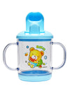 THE LITTLE LOOKERS Premium Quality Bpa Free Unbreakable Sippy Cup (Sipper Mugs for Kids/Children/Babies/Infants) Spout Infant PP/Glass Look Water/Juice Training Sipper Cup with Handles-200ml (Pack of 2)