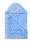 The Little Lookers Newborn Baby Quilted Wrapper Cum Blanket |Cotton Baby Wrap with Hood & Belt/Swaddle/Baby dohar/Baby odhna with Cute Prints