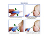 THE LITTLE LOOKERS Baby Nose Cleaner/Nasal Vacuum Sucker Mucus Snot Aspirator for Babies (Blue, Pack of 1)
