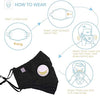 THE LITTLE LOOKERS Anti Pollution Dust Face Mask Washable Reusable PM 2.5 with Breathing Valve for Kids/Adults/Men/Women