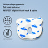 THE LITTLE LOOKERS Memory Foam Pillow Baby Head Shaping Pillow for Preventing Flat Head Syndrome I Ideal for 0 to 12 Months Babies