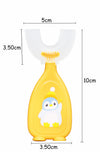 The Little Lookers 360° U-Shaped Baby Toothbrush with Food Grade Silicone Head | 100% BPA Free, Soft Bristles & Easy Grip for Babies & Kids (Pack of 1 )